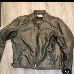 Men's Black Performance Leather Jacket